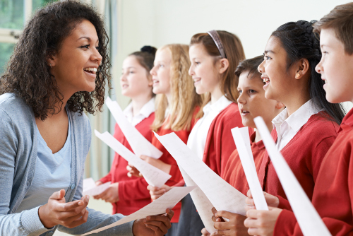 iStock EthnicTeacherVocalGroup